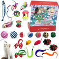 2026 Cat Toy Advent Calendar - Christmas Holiday Gift Toys for Cat Lovers, 24 Boxes Catnip Toys, Mice, Kitten Feather Teaser and Ball Bells Countdown Calendar by ORNACELE