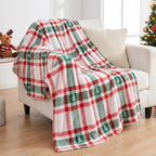 Gogreen Cozy Christmas Blanket - 300 GSM Flannel Throw Size for Home Decoration - Ultra Soft (Christams Check, Throw - 50" x 60") by GOGREEN