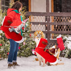 BWOGUE Santa Dog Costume, Dog Christmas Outfit, Santa Rider Costume XL Size - Image 4