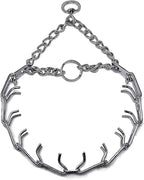 Herm Sprenger Prong Dog Training Collar, 3.2mm x 23in Medium, Ultra-Plus Chrome Plated Steel Pet Pinch Collar No-Pull Collar for Dogs Anti Pull Training Collar Made in Germany