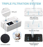 Wave and Cup Cake Porcelain Cat Fountain Filter 8 Carbon Filters 2 Foam Filters Ceramic Pet Fountain Water Dispenser Dog Fountain Replacement Filters(10PACK)