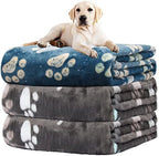 Rezutan Blanket for Large Dogs & Cats Soft Reversible Cute Paw 40"x31" by Rezutan