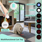 TBTeek Cat Toys Retractable Pole Wand Toy with Feather for Indoor Cats - Image 3