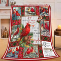 Cardinal Throw Blanket Red Bird Cardinal Stuff Gifts for Kids Girls Boys Adults Women Men Soft Cozy Warm Plush Fluffy Fuzzy Fleece Blanket Christmas Decor 40''X50'' by Fuzawet