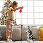 MALLMALL6 2Pcs Christmas Candy Cane Catnip Toys Gift for Cat, Indoor Cat Chew Bite Kick Plush Catmint Pet Toys Supplies for Cat Lover Gifts, Cute Interactive Cat Toy with for Pet Presents - Image 6