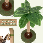Woochpet Cat Scratching Post for Indoor Cats,35.43" Tall Cat Scratcher Tree - Image 4