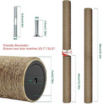 2PCS Cat Scratching Post Replacement, 15.7in M8 Cat Tree Replacement Parts - Image 2