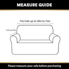 Stretch Loveseat Sofa Cover Slipcover Couch Cover for 2 Cushion Sofa Washable Sofa Cover for Pets Friendly Furniture Protector Covers with Non Slip Bottom(Loveseat, Rust)