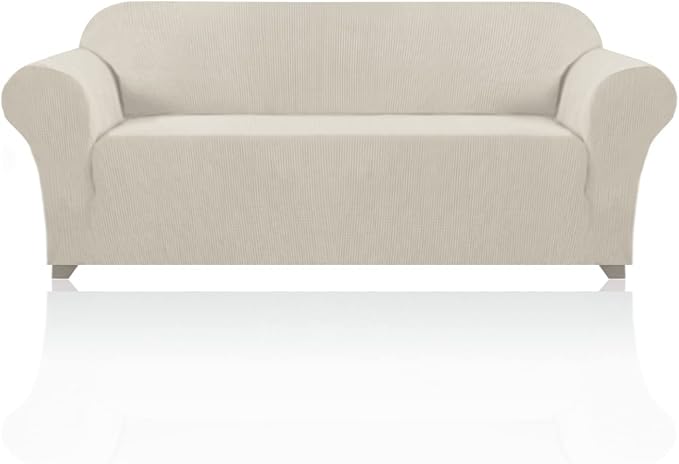 Stretch Sofa Cover Slipcover Couch Covers for 3 Cushion Couch Furniture Protector Sofa Covers with Non Slip Elastic Bottom Dogs Pet Friendly Fitted (Sofa, Island Fossi)