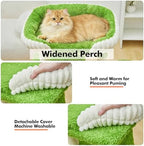 WOOCHPET Large Cat Tree with Condos and Hammock Tall Cat Tower - Image 6