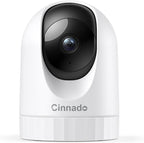 Cinnado 2K Security Camera Indoor for Pet/Dog/Baby with Phone App, D1 1Pack | 360° 2.4Ghz Wi-Fi Cam as Elderly/Baby Monitor, 2-Way Audio, Night Vision, 24/7 SD Card Storage, Alexa & Google Compatible