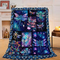 Dragonfly Blanket Dragonfly Throw Blanket Gifts for Women Men Boys Girls Kids Adults Super Soft Cozy Plush Fluffy Fuzzy Fleece Blanket Home Decor 60''X80'' by Fuzawet