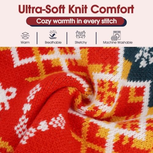IECOii Christmas Cat Sweater for Cats, Kitten Holiday Sweater Ugly, XS-L - Image 2