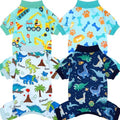 XPUDAC 4 Pack Dog Pajamas for Small Dogs Pjs Boy Puppy Clothes, XS by XPUDAC