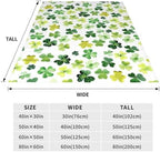Watercolor Shamrock Lucky Clover Blanket, St. Patrick's Day Irish Green Cozy Throw Blanket, Lightweight Warm Soft Queen Size Fleece Blanket for Sofa Couch Chair, 60 x 80 Inch - Image 7
