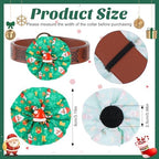 Huhumy 50 Pcs Christmas Dog Collar Bows Bulk Red and Green Xmas Bow Ties Flower Charms Attachment for Small Medium Large Dogs Cats Collar Christmas Costume Accessories - Image 3