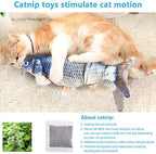Tocirelo Cat Toys Flopping Fish with Catnip, Moving Interactive Cat Toy - Image 3