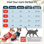 DENTRUN Winter Cat Knit Sweater, Red-Green Warm Clothes for Kitten Outfit - Image 4