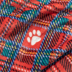 Pet Throw Blanket Ultra Soft Fleece Durable for Crates Beds Sofas Travel (Traditional Tartan Paw Plaid, Large) - Image 5