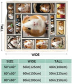 Guinea Pig Blanket Cute Guinea Pig Throw Stuff Gifts 80"x60" - Image 2