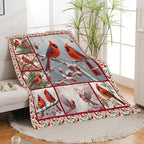 Cardinal Blanket Red Bird Throw Blanket Gifts for Women Men Boys Girls Kids Adults Super Soft Cozy Plush Fluffy Fuzzy Fleece Blanket Home Decor 50''X60'' - Image 6