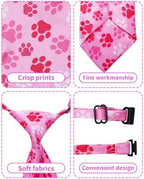 PET SHOW 30 Pack Paw Print Dog Ties Neckties Bulk for Large Dogs - Image 3