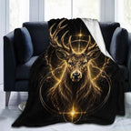 Deer Antler Blanket Wildlife Deer Throw Stuff Gifts 50"x40" by Unknown