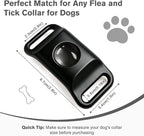 Natural Flea and Tick Pendant for Dogs with 2 Silicone Buckles 4 Refills, Water Resistant Dog Flea and Tick Collar Repellent Accessory for Indoor Outdoor Flea and Tick Prevention, COLLAR NOT INCLUDED