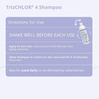 4 Shampoo for Dogs, Cats and Horses, 16 Ounce | Antibiofilm; Packaging May Vary