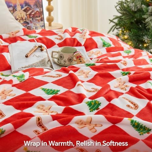 BEDELITE Checkered Christmas Twin Blanket for Decor & Gift, 60"x80" - Image 6