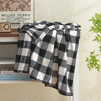 BEDELITE Buffalo Plaid Flannel Fleece Twin Blanket for Couch & Bed - Image 6