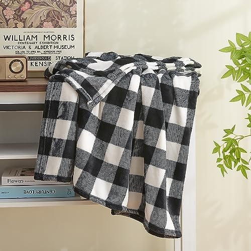 BEDELITE Buffalo Plaid Flannel Fleece Twin Blanket for Couch & Bed - Image 6
