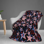 American Patriotics Blanket Skirt Stars and Stripes 4th of July Memorial DayChristmas throw blanket travel blanket Warm Flannel Fleece Blankets Cozy Soft Blanket Gifts for Women Men Girls Boys 50"x40" - Image 7