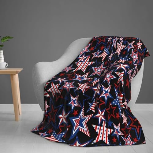 American Patriotics Blanket Skirt Stars and Stripes 4th of July Memorial DayChristmas throw blanket travel blanket Warm Flannel Fleece Blankets Cozy Soft Blanket Gifts for Women Men Girls Boys 50"x40" - Image 7