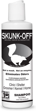 Skunk Off Pet Shampoo – Ready to Use Skunk Odor Remover for Dogs, Cats, Home, Carpet, Car & More – Non-Enzymatic Skunk Shampoo Dogs – Pet Odor Eliminator for Skunk Odor (8 oz)