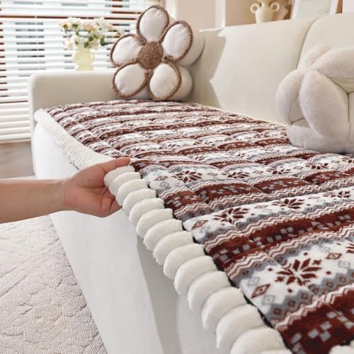 Christmas Couch Cover, Christmas Plush Sofa Cover for Dog Pet 1PC by PJLZJFBY