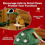 LUCKLIFE 48" Christmas Cat Tree with 2 Condos,Indoor Holiday Pet Tower - Image 6