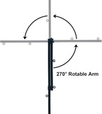Pet Grooming arm with clamp for Large and Small Dogs - 35 inch Height Adjustable and Free Two No Sit Haunch Holder,Black