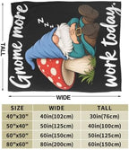 Sleepy Gnome Blanket Throw Gift for Girls Women 50"X40" - Image 7