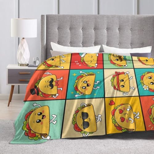 Funny Taco Mexican Blanket Food Lover Throw Stuff Gifts 50"x40" - Image 7