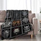 Viking Warrior Blanket for Boys Men Adults Kids Soft Cozy Fleece Vikings Norse Mythology Throw Blankets Gifts Warm Flannel Plush Stuff Lightweight Decorative for Couch Bed Sofa 50"X40" - Image 4