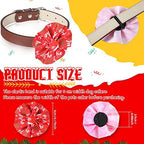 Kigeli 80 Pieces Christmas Dog Collar Flowers Bows Xmas Pet Charms,Santa - Image 3