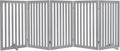 unipaws 36”H Free Standing Pet Gate for Dog Cat, 100”Wide Wooden Dog Gates | Foldable Pet Fence for Doorway, Stairs, Step, Expandable Doggy Barrier, Indoor Use