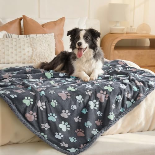 Luciphia Waterproof Dog Blanket Reversible Sherpa Fleece for Small Dogs Cat - Image 6
