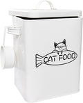 Vumdua Dog and Cat Food Storage Container, Farmhouse Pet Food Containers with Lid and Dry Food Scoop, Durable Airtight Great Gift for Pet Owners