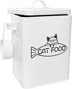 Vumdua Dog and Cat Food Storage Container, Farmhouse Pet Food Containers with Lid and Dry Food Scoop, Durable Airtight Great Gift for Pet Owners