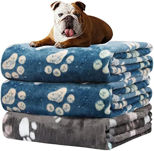 Rezutan Dog Blanket for Medium Dogs 3 Pack Premium Soft Puppy & Cat by Rezutan
