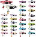 30Pcs Breakaway Cat Collars with Bells Adjustable Cat Collars by Guiqulai