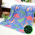 Dinosaur Blanket for Kids, Twin XL 60"x80" by IMUKU