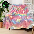 Glow in The Dark Unicorn Blanket for Girls - Personalized Soft Fleece Gift for Kids/Baby/Toddler Age 1-12, 40"x 60" by COMFAR
